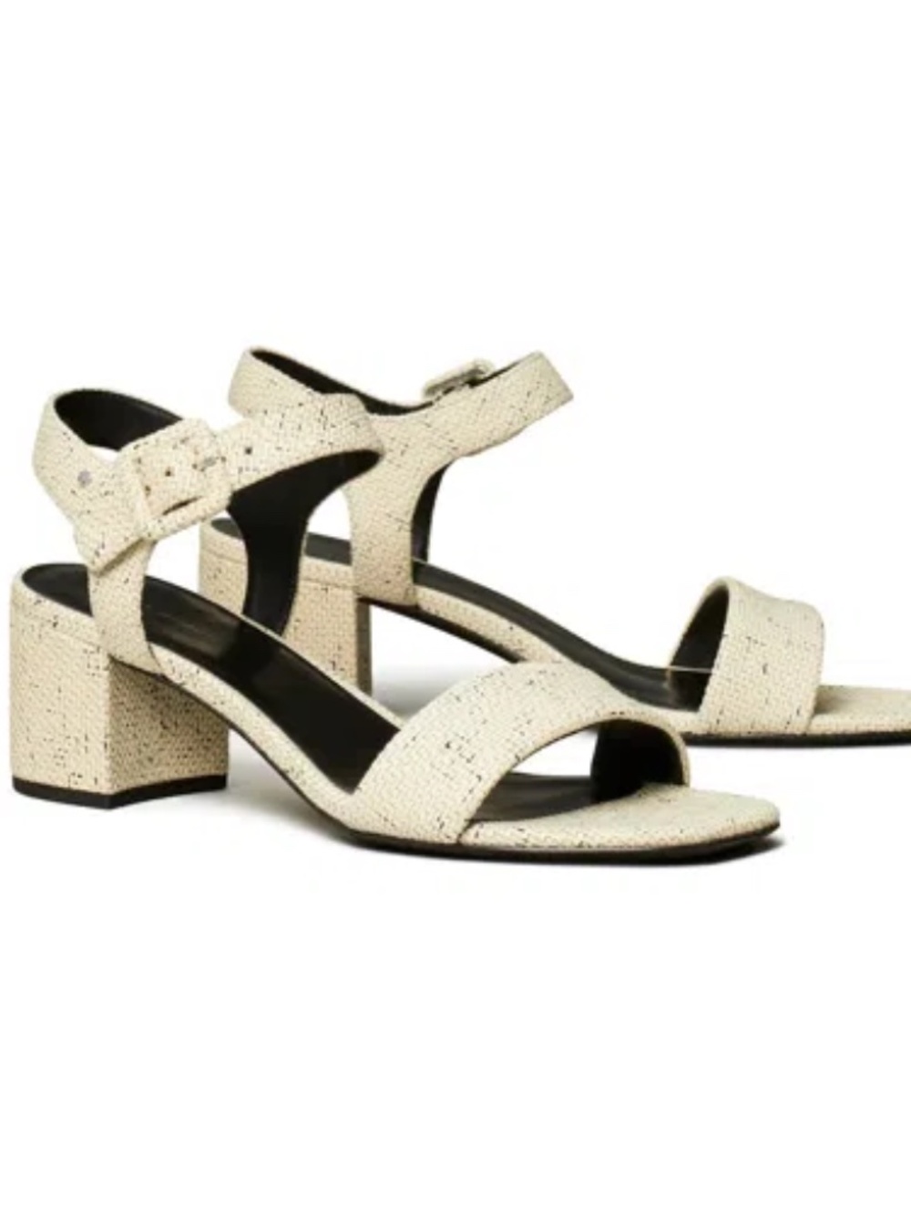 Tory Burch Double T City Sandal Grain Size 7